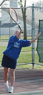 Jay tennis back at .500 (04/22/05)
