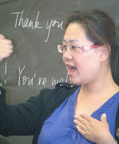 Ni hao to new teacher