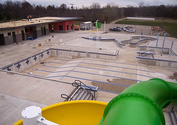 Water park progress slow