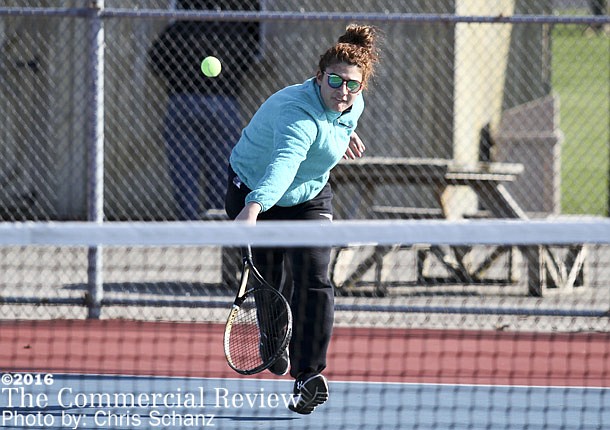 Jay tennis wins opener