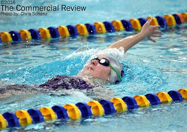 FR swimmers rally to split at Delta