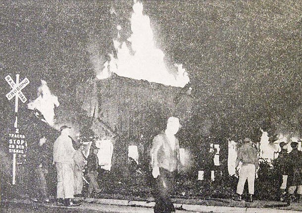 Retrospect: Local landmark burned