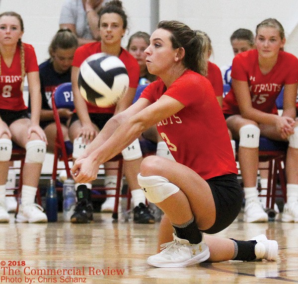 Jay volleyball cruises to win over Woodlan