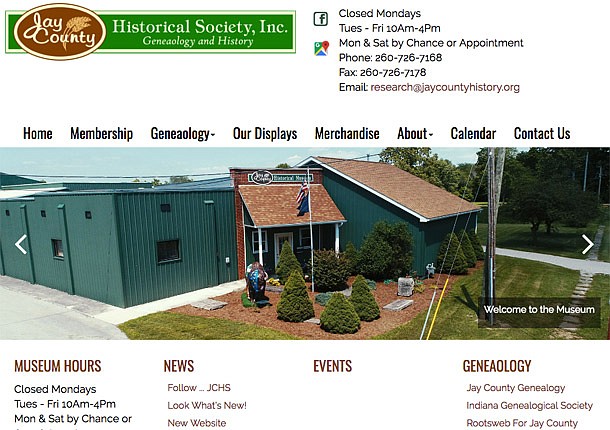 Historical society has new website