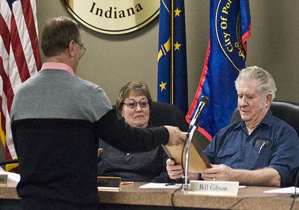 Gibson, Aker depart city council