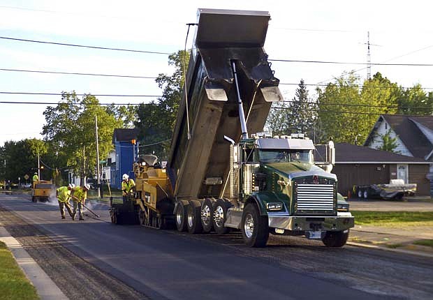 Paving underway