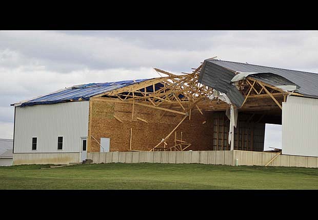 High winds slammed county