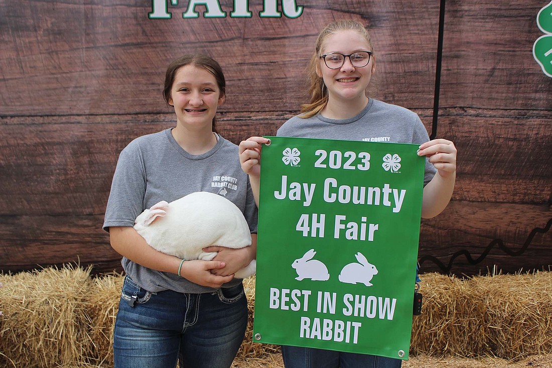 Nevaeh Brower had the best in show at the Jay County 4-H rabbit show on July 8 at the Jay County Fair. (The Commercial Review/Bailey Cline)