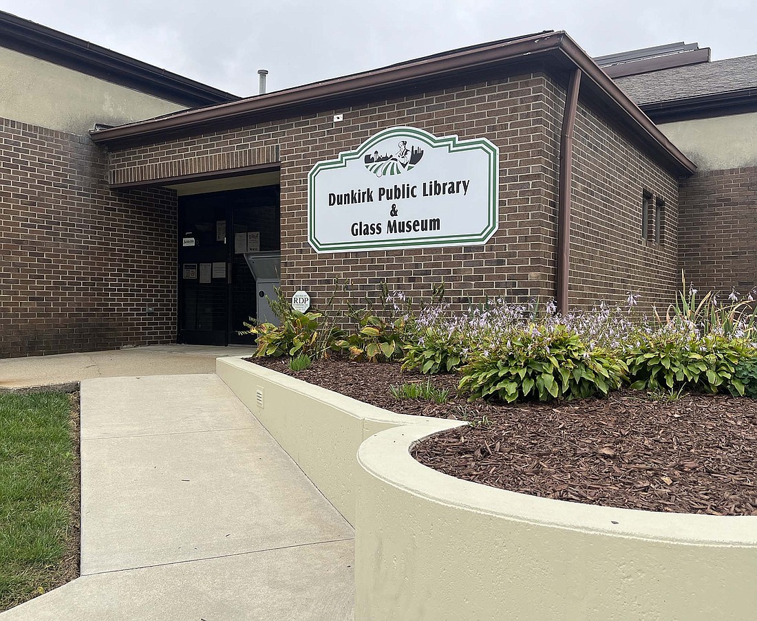 Dunkirk Public Library and Glass Museum will hold a ribbon-cutting and plaque presentation ceremony at 6:30 p.m. Monday. An open house will follow until 7:30 p.m. A $140,000 renovation project was completed this summer in the library portion of the building with nearly $40,000 in additional work on The Glass Museum. (The Commercial Review/Ray Cooney)