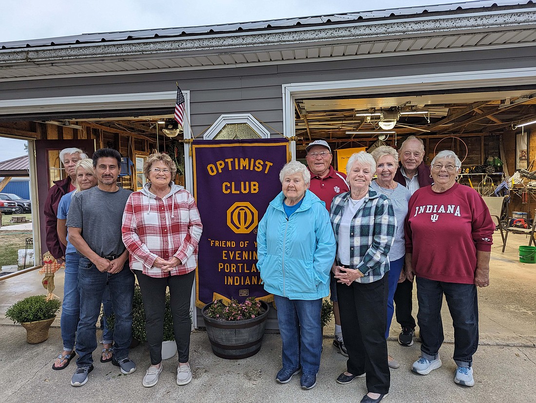 Portland Evening Optimist Club elected new officers recently. Pictured, from left, are board members Mike Aker, Debra Imel, vice president Bobby Ruiz, president Linda Aker, secretary Jane Jobe, board member Roger Prescott, treasurer Judy LeMaster, board members Pat Gibson, Leland LeMaster and Merlyn Strohl. Not pictured are board members Cindy Bracy, Greg Laux and Cheryl Ruiz. (Photo provided)