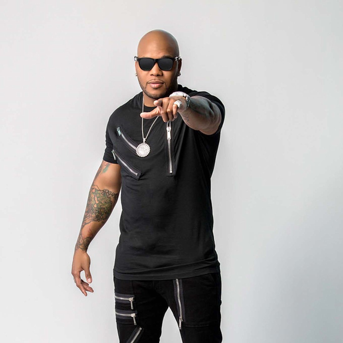 Flo Rida will be the headliner for the big concert Friday, July 12, during the 2024 Jay County Fair. The rapper broke onto the music scene with his single “Low,” featuring T-Pain, in 2008. He’s been nominated for multiple Grammy awards. Tickets will go on sale Saturday for stockholders and Dec. 19 for the general public at jaycountyfair.com. (Photo provided)