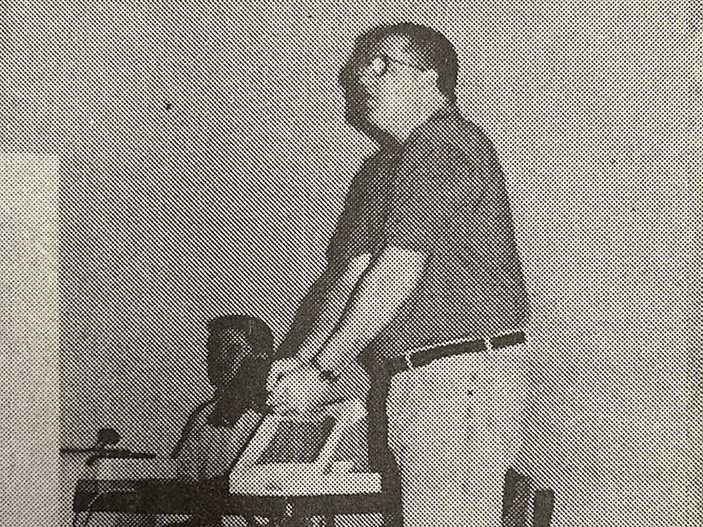 Jay County Sheriff Todd Penrod participates in a training exercise on Friday, March 5, 1999, in Hartford City. (The Commercial Review)