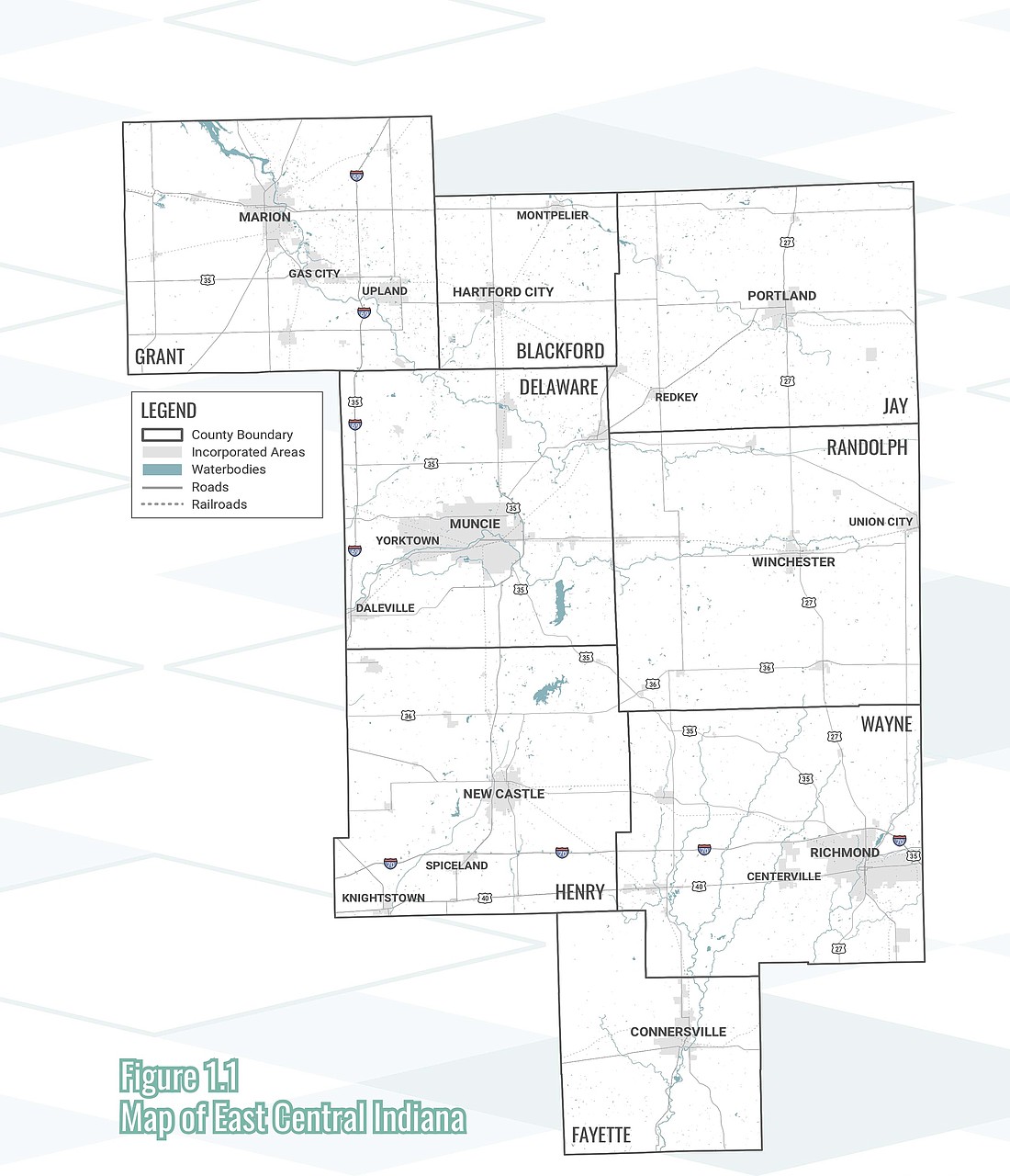 The East Central Region, displayed in the map above, was awarded $35 million through the Regional Economic Acceleration and Development Initiative (READI) 2.0) last month. The final application for regional projects, which will allow stakeholders to update information from the original application in October, is expected to be available in the next few weeks. (East Central Indiana Regional Partnership)