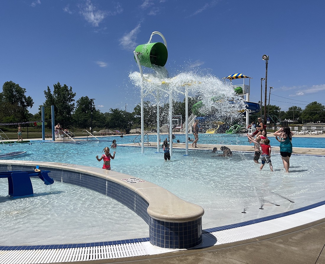 Portland Water Park opened on Memorial Day weekend with 374 visitors on opening day. Attendance hit 480 on Monday. Almost 100 season passes have been sold and all evening rentals have been filled. The facility is waiting on delivery of parts for the installation of a heater, which will allow the water park to be open in cooler weather. (The Commercial Review/Ray Cooney)