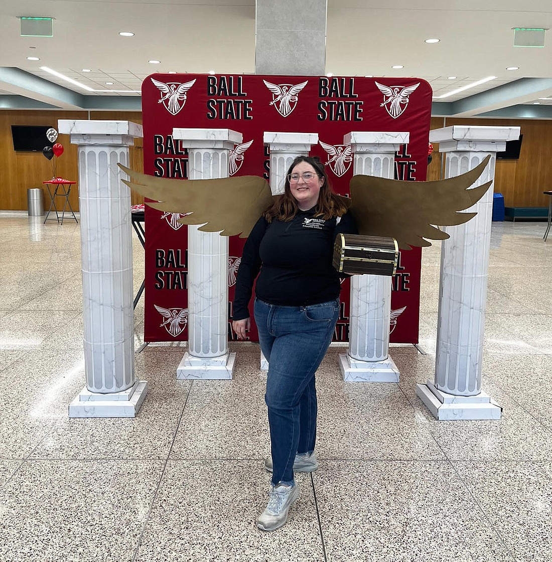 McKenna Vore, pictured during the One Ball State Day fundraiser in April, will serve as Jay County’s representative through the Ball State University County Ambassador Program. The student-to-student engagement program seeks to empower students to share community pride and to encourage their friends and classmates to get to know their home county. (Photo provided)