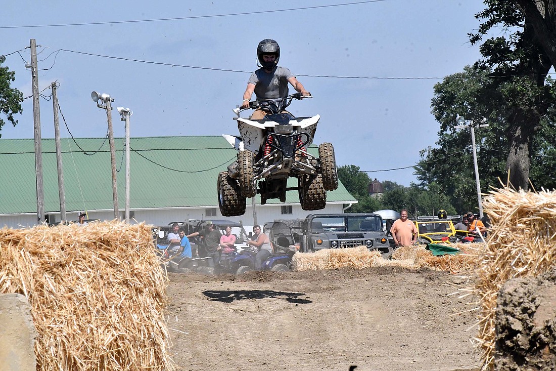 A competitor soars through the air during the autocross event July 9, 2023, during the Jay County Fair. Today’s newspaper includes our 2024 Jay County Fair preview special section. The fair, which begins Saturday, includes two demolition derbies, 4-H livestock shows, rides and the Flo Rida concert at 8 p.m. Friday, July 12. (The Commercial Review/Andrew Balko)