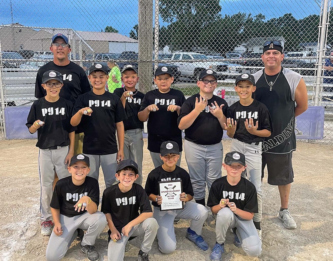 After finishing as the runner-up in the regular season, PG14 won the Portland Junior League Willie Mays baseball tournament. They beat regular-season champion Display Craft to take the championship game. (Photo provided)