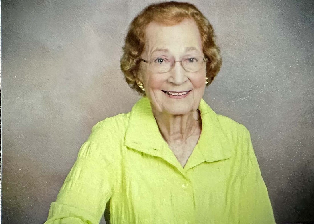 Ethelyn Glentzer, pictured above, recently attended the Portland High School reunion banquet. Glentzer graduated from the Class of 1944 and celebrated her 80th year since graduation. (Photo provided)