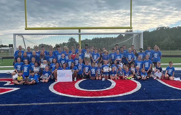 The Jay County High School boys and girls soccer teams wrapped up the first youth soccer camp since Rodney Reynolds and Kendra Muhlenkamp took over the boys and girls, respectively. (Photo provided)