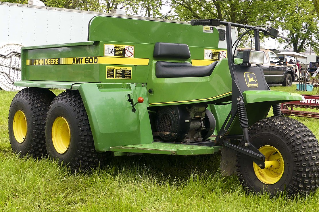 Part of Watson's collection includes a John Deere 1988 AMT 600. In 1987, John Deere began manufacturing All Material Transport (AMT) as its first venture into all terrain vehicles. (The Commercial Review/Lindy Mercer)