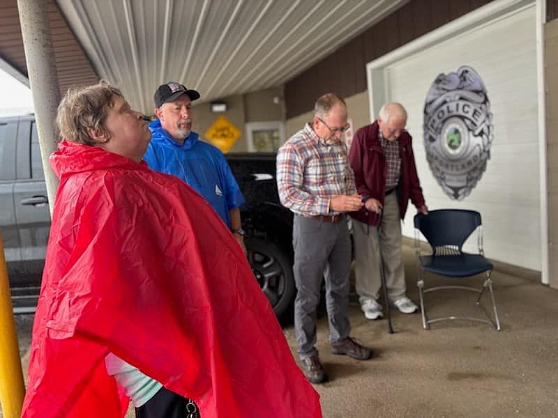 Between 80 and 100 Christians from at least nine different denominations gathered May 1 across Jay County to observe National Day of Prayer. Participants met at Jay County Courthouse, Portland City Hall and Haynes Park throughout the day to pray for the community, state, nation and world. (Photo provided)