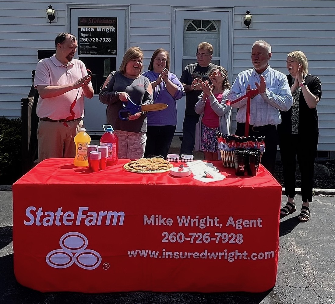 Jay County Chamber of Commerce recently held a ribbon-cutting ceremony for Mike Wright State Farm Insurance, which is located at 1216 N. Meridian St., Portland. (Photo provided)