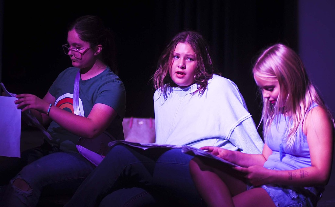 Arts Place’s theatre camp through its Arts in the Parks program concluded with a performance of the play “Khaos (with a K)” on Wednesday night. The play was written by the camp participants. (The Commercial Review/Ray Cooney)