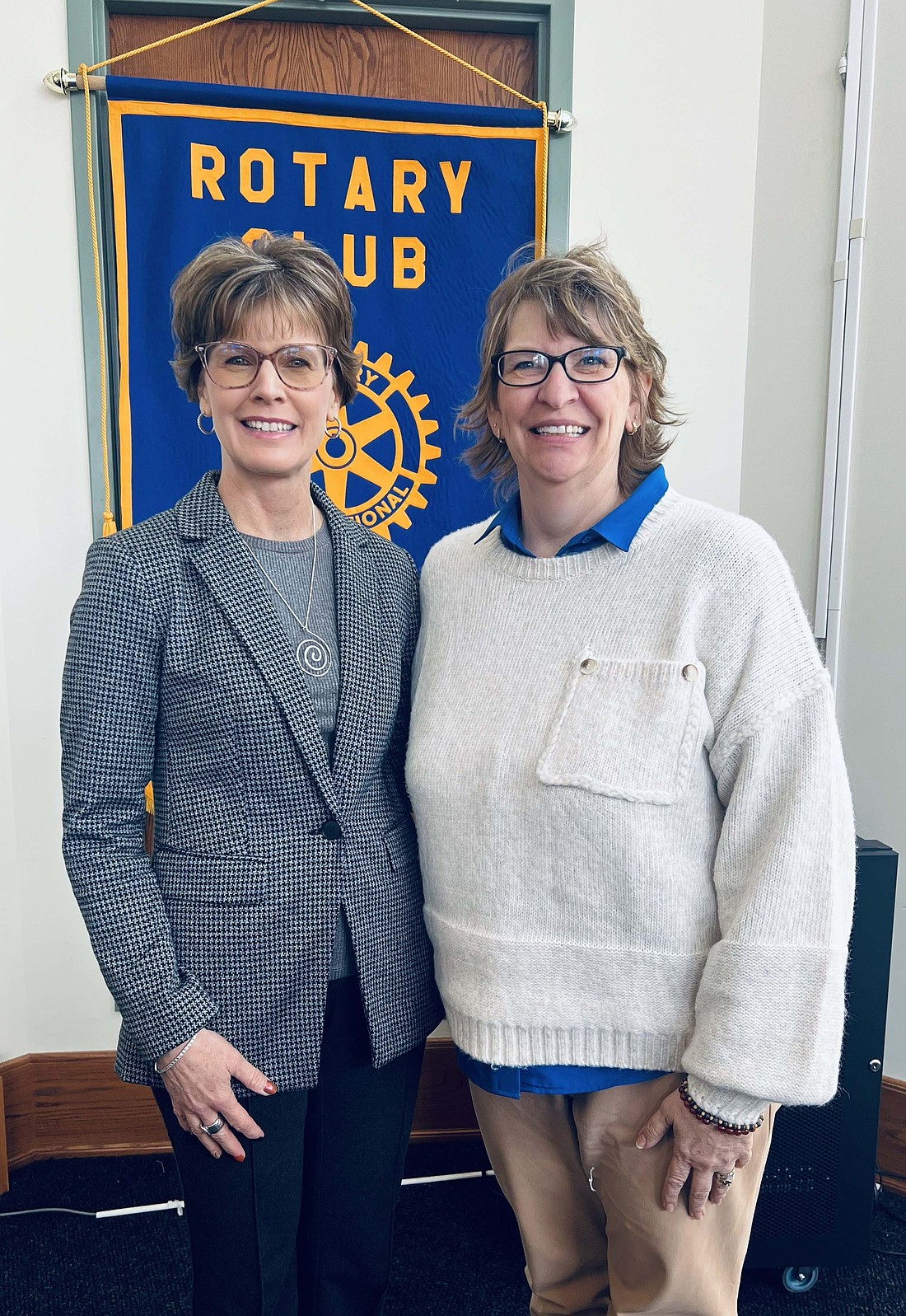 Portland Rotary Club recently inducted a new member. Sponsor Annette Alexander welcomed Ceann Bales, who previously was a member of Winchester Rotary Club for 26 years. (Photo provided)