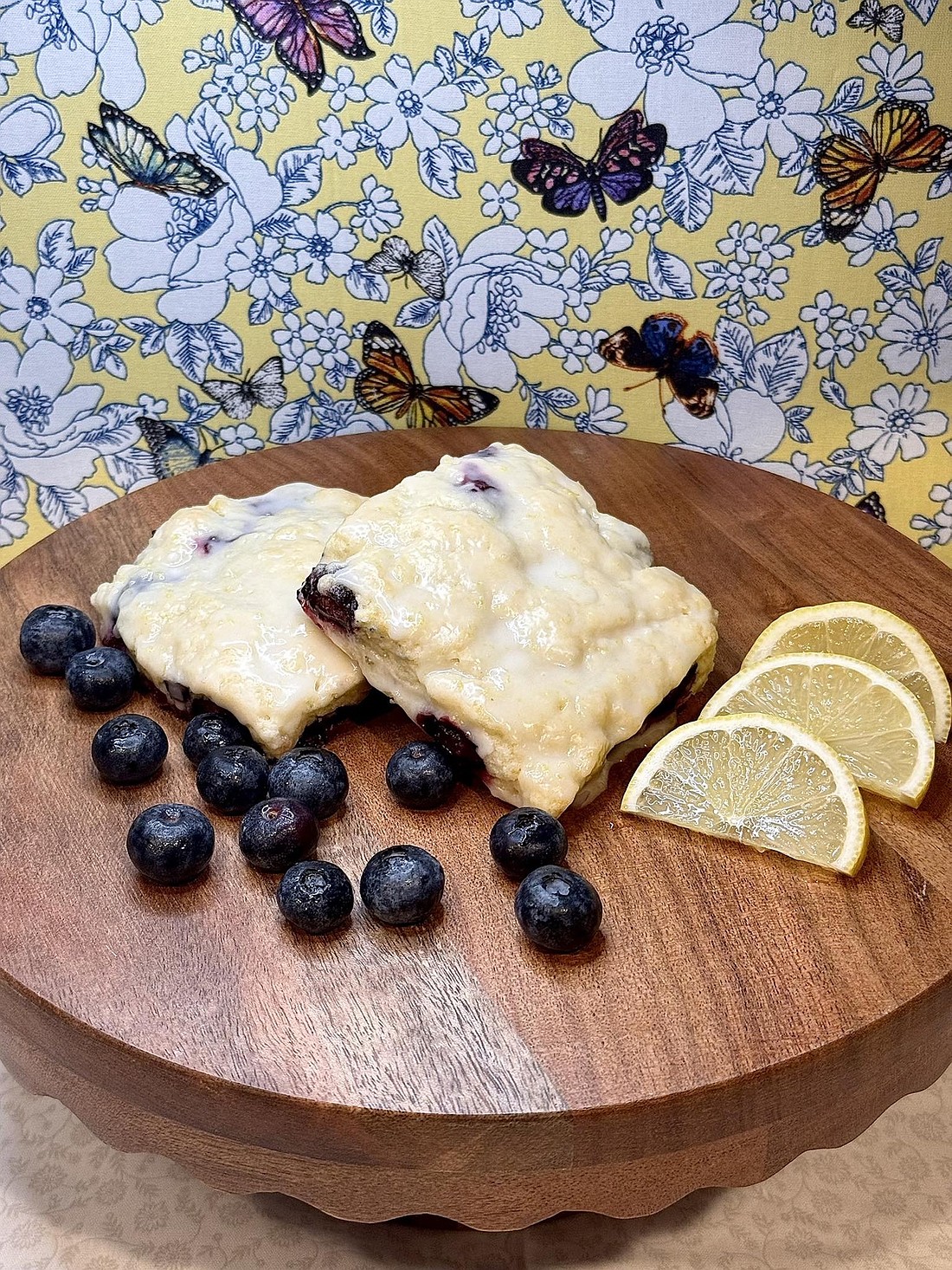 Homemade blueberry scones with a lemon glaze are one of the favorite items Menausha Homan offers at her new drive-thru breakfast spot Grandma’s Favorites in Portland. While the scones are her own creation, she also draws heavily on recipes she learned from her great-grandma Anna Louise Loy, grandma Jeannette Loy and mom Hope Nixon. (Photo provided)