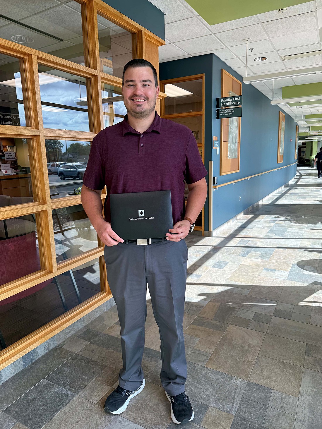 Parker May recently received an IU Health Values Leadership Award. May was honored for his efforts to educate, mentor and foster growth. (photo provided)